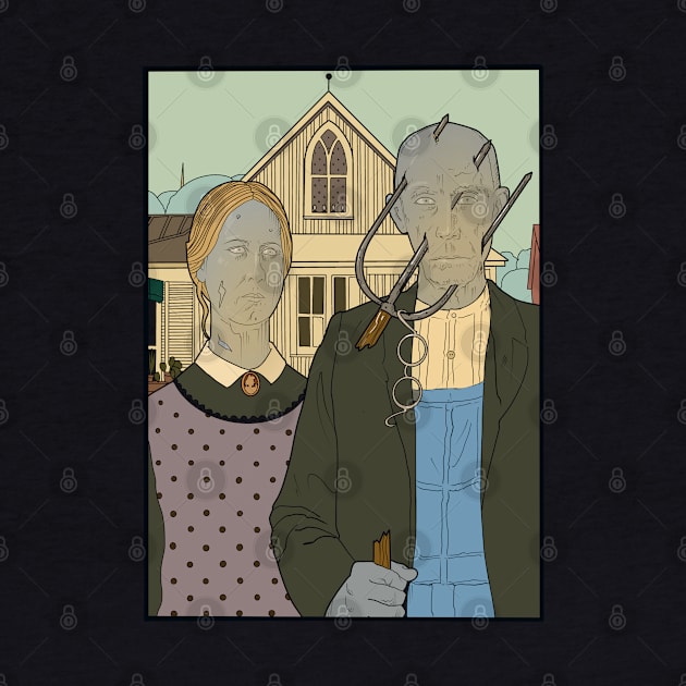 American gothic zombies by weilertsen